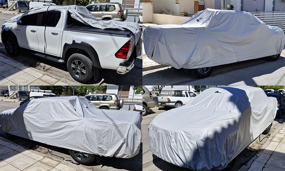 Αδιάβροχη Κουκούλα Αυτοκινήτου Carlux – 100% Προστασία για Όλες τις Καιρικές Συνθήκες-ΜΕΓΕΘΟΣ DOUBLE CAB