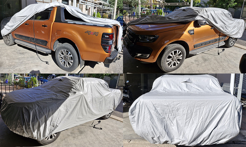 Αδιάβροχη Κουκούλα Αυτοκινήτου Carlux – 100% Προστασία για Όλες τις Καιρικές Συνθήκες-ΜΕΓΕΘΟΣ DOUBLE CAB