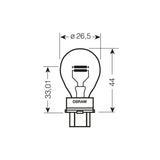 NORMA Λάμπα 12,8V 27/7W Honda πορτοκαλί
