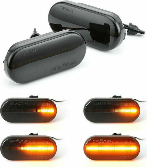 Φλας Led Dynamic για Honda 2 Τμχ SMOKED